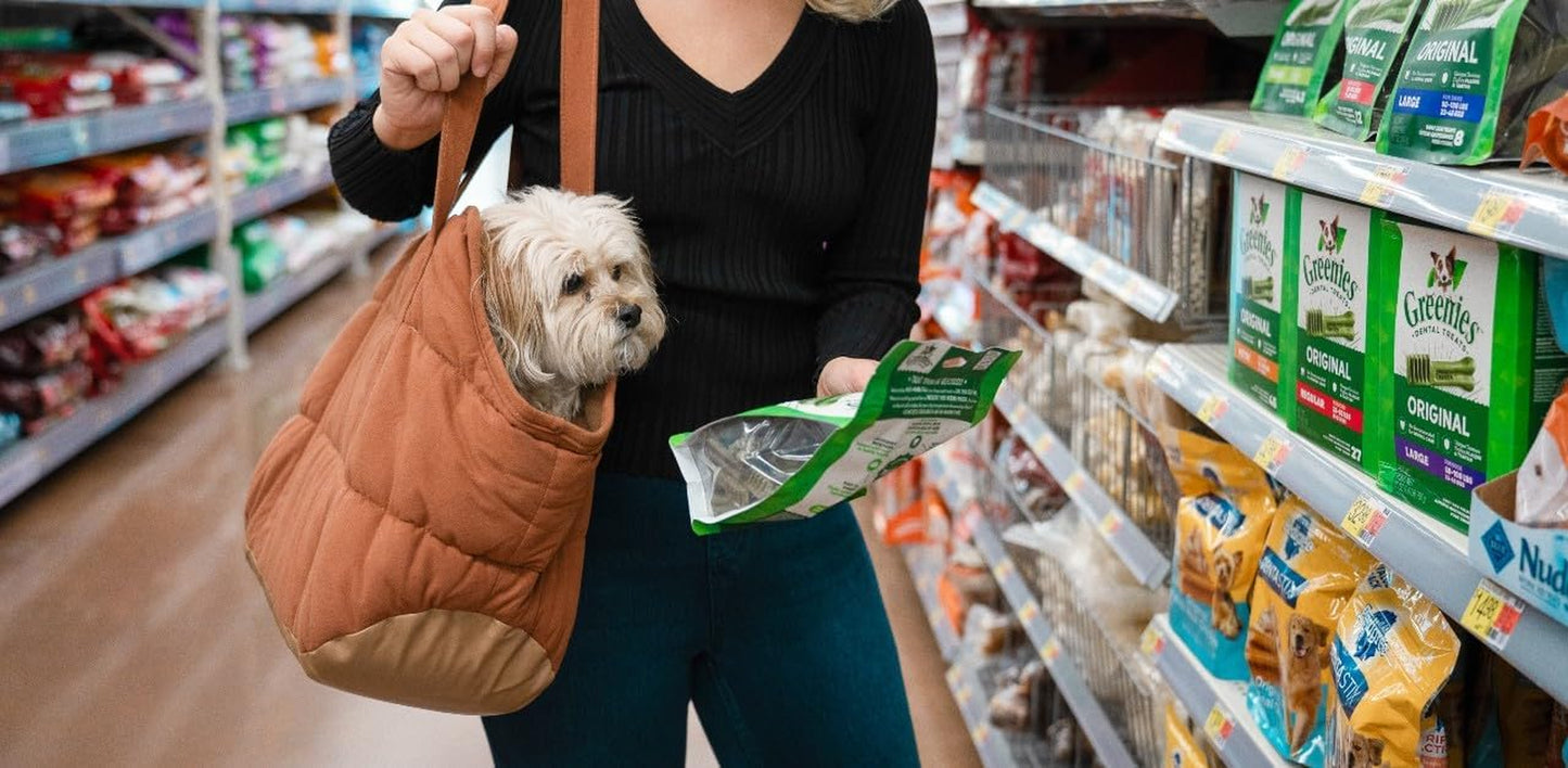 Dog Purse Carrier for Small Dogs, Cozy Plush Pet Carrier Purse, Secure Harness Clip, Lightweight Dog Tote Bag Carrier for Small Dogs and Puppies