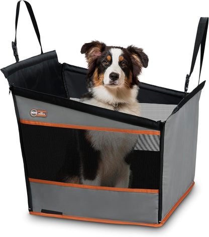 Pet Products Buckle N Go Dog Car Seat for Large Dogs, Waterproof Fabric, Breathable Mesh Sides, Adjustable Seat Belt Leash, Carseat for Medium to Large Pets, Car Seat Cover - 21 X 19 X 19In