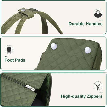 Cat Carrier Purse with Pockets, Dog Carrier with Soft-Sided, Pet Carrier Purse,Suitable for Outing and Travel, Green