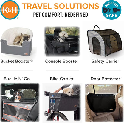 Pet Products Buckle N Go Dog Car Seat for Large Dogs, Waterproof Fabric, Breathable Mesh Sides, Adjustable Seat Belt Leash, Carseat for Medium to Large Pets, Car Seat Cover - 21 X 19 X 19In